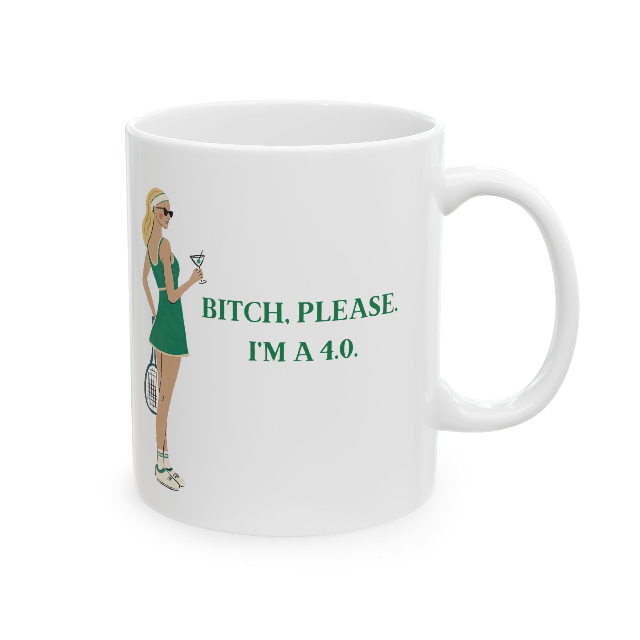 Queen of the Court Tennis Mug 4.0 - Thumbnail 2