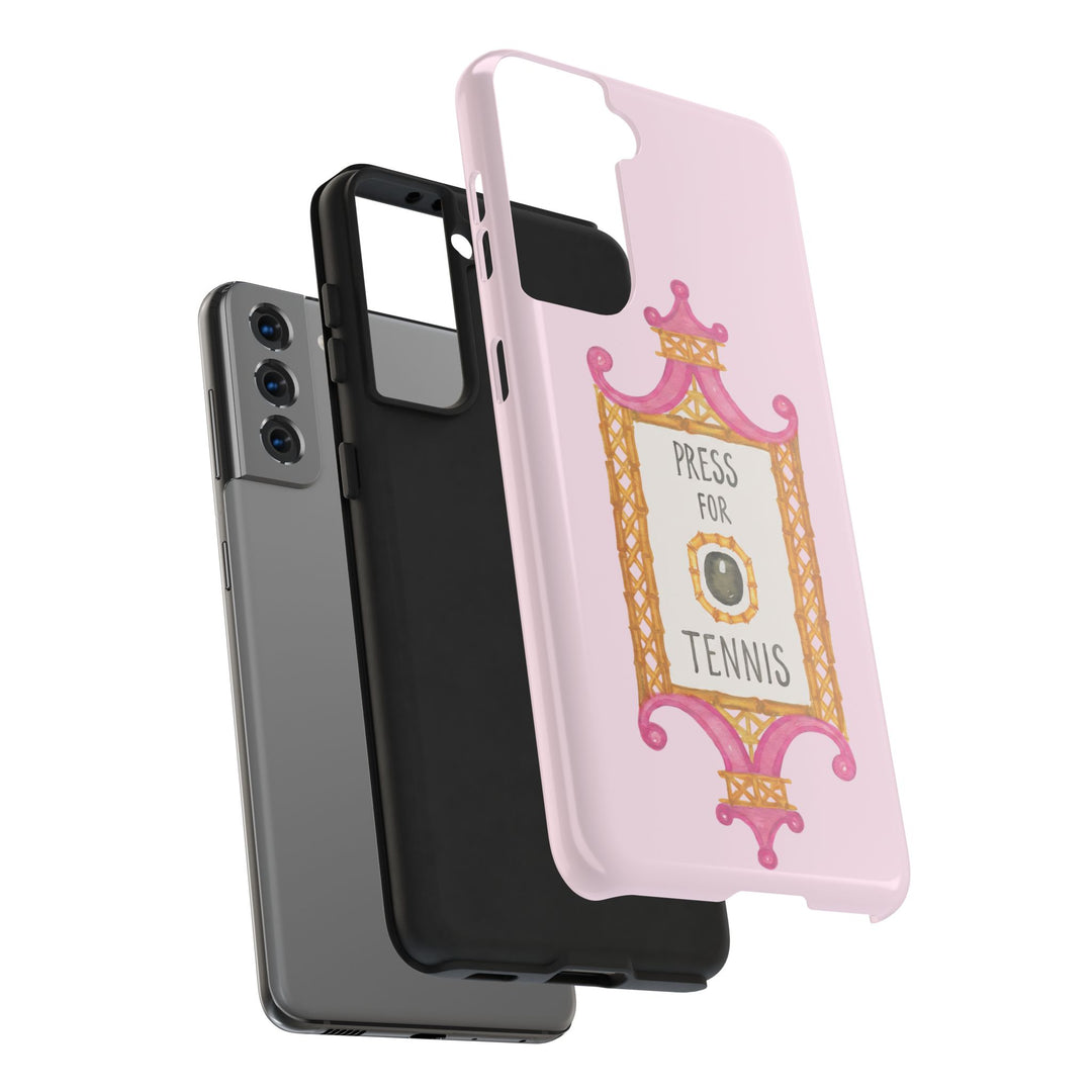 Press for Tennis Pink Tough Phone Case