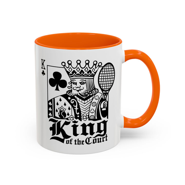 King of the Court Coffee Mug, Tennis Gift, Sports Fan Mug, Men's Holiday Present