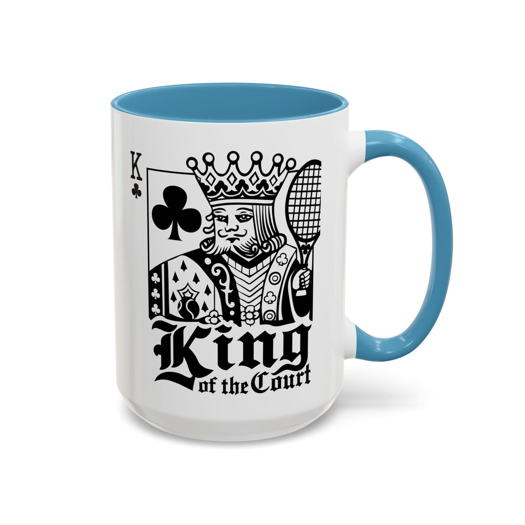 King of the Court Coffee Mug, Tennis Gift, Sports Fan Mug, Men's Holiday Present