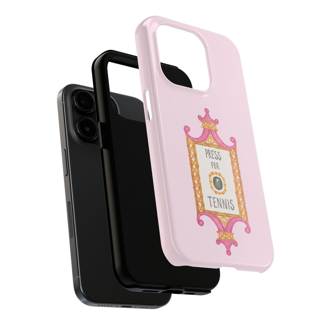 Press for Tennis Pink Tough Phone Case