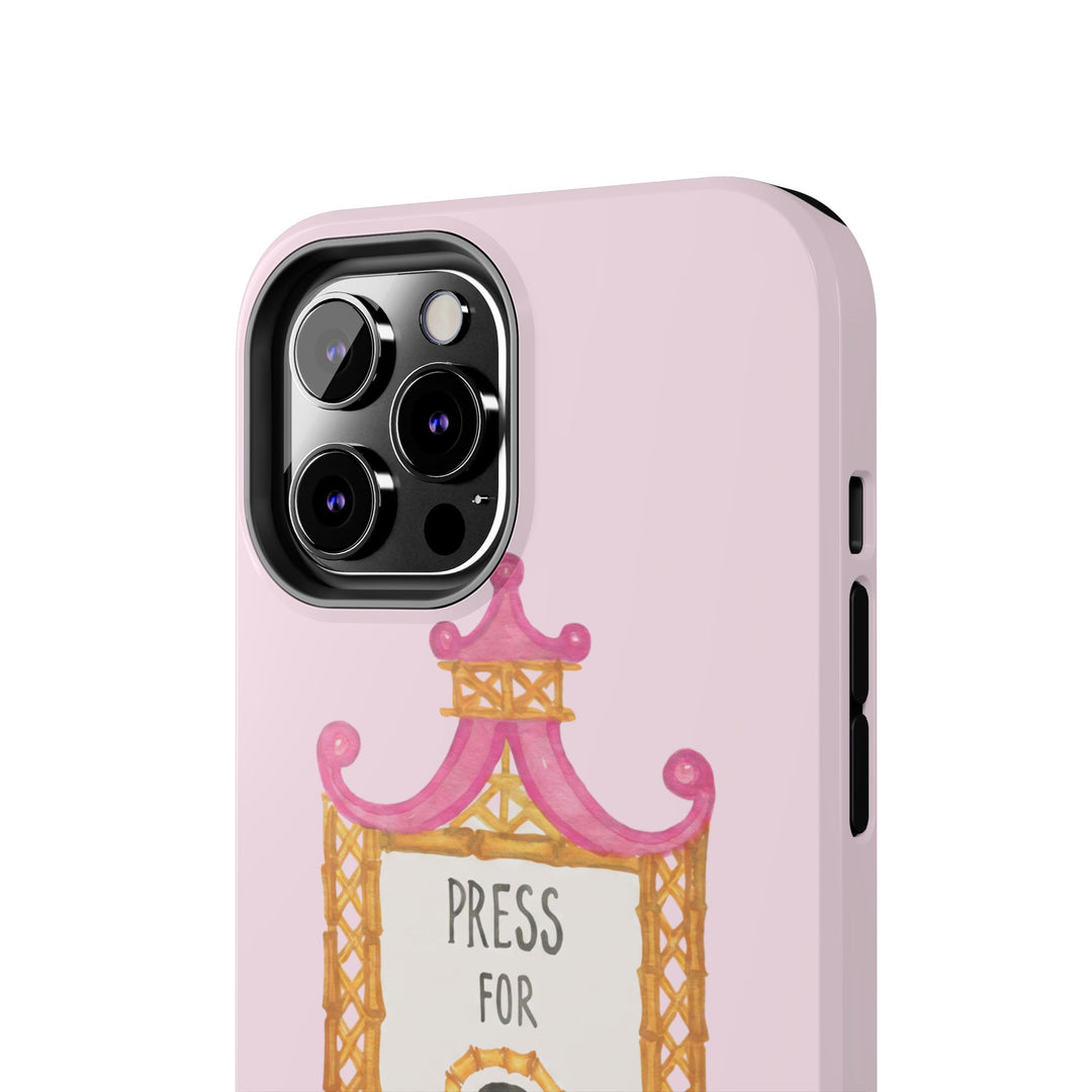Press for Tennis Pink Tough Phone Case