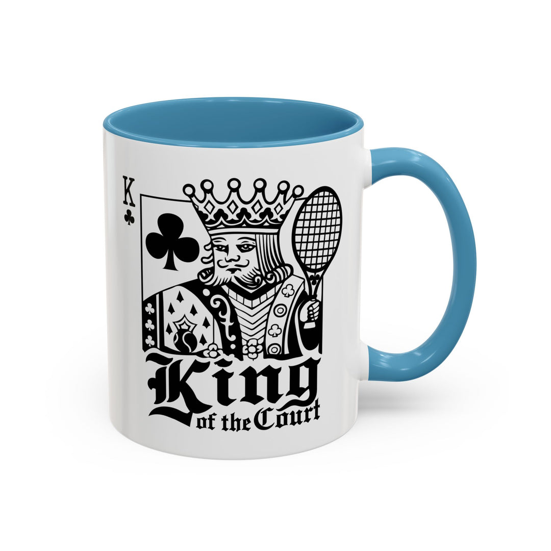 King of the Court Coffee Mug, Tennis Gift, Sports Fan Mug, Men's Holiday Present