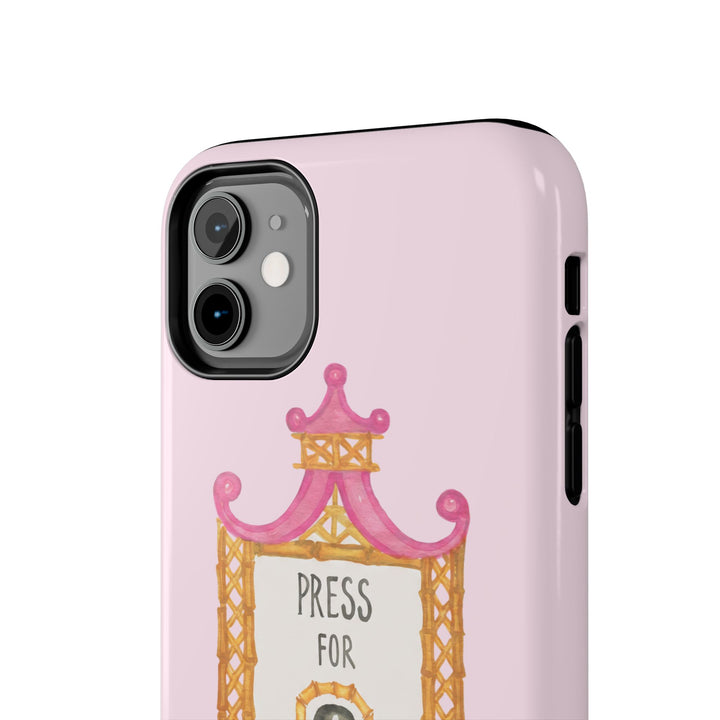 Press for Tennis Pink Tough Phone Case