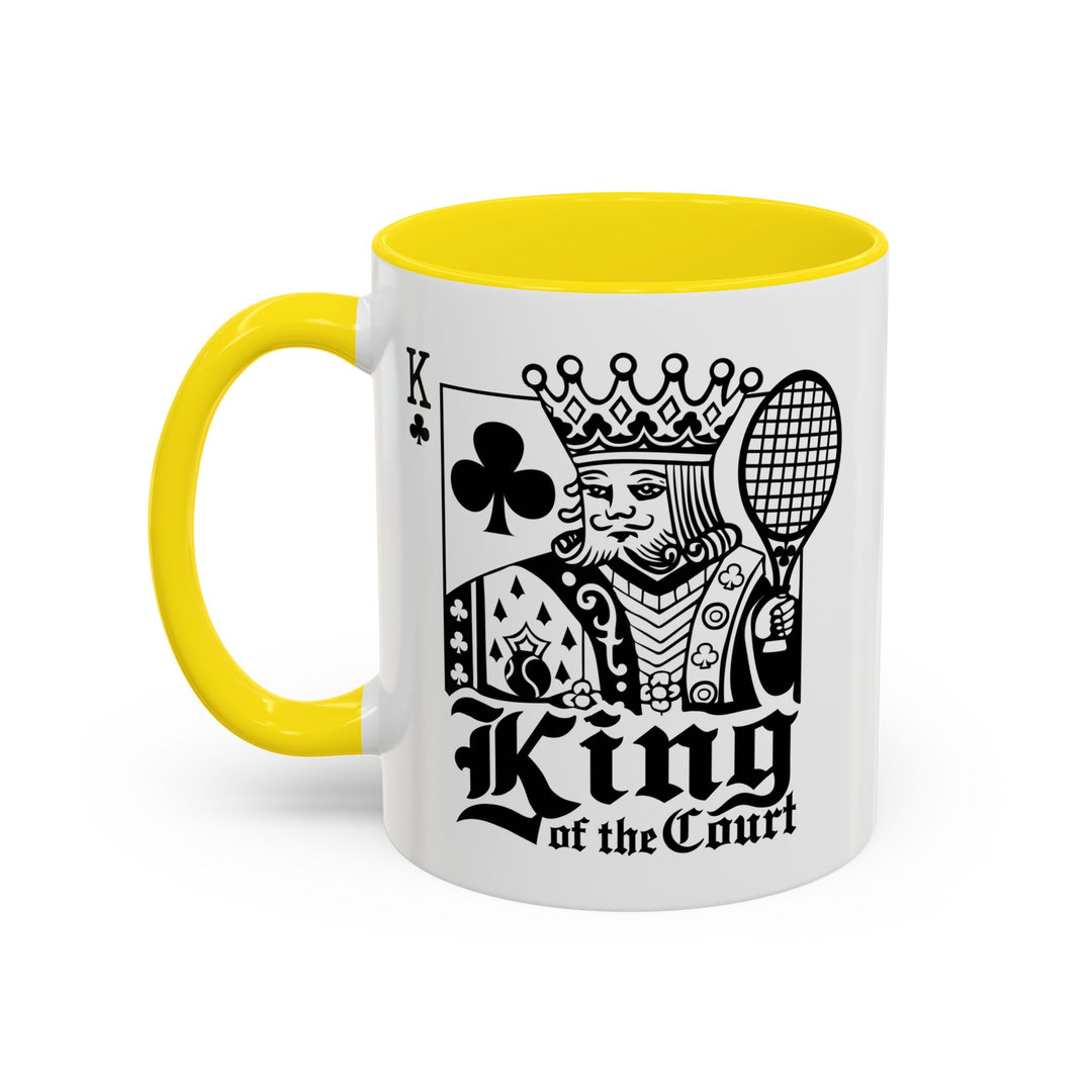King of the Court Coffee Mug, Tennis Gift, Sports Fan Mug, Men's Holiday Present