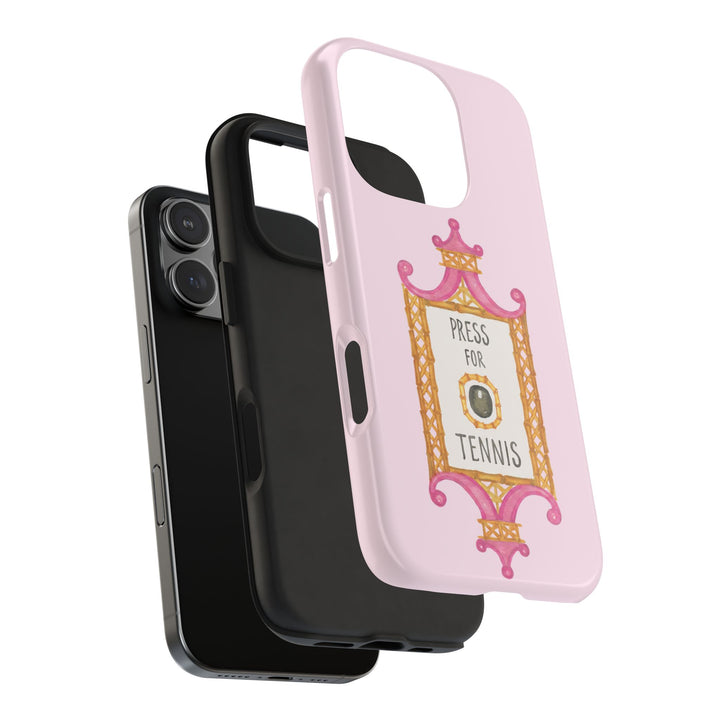 Press for Tennis Pink Tough Phone Case