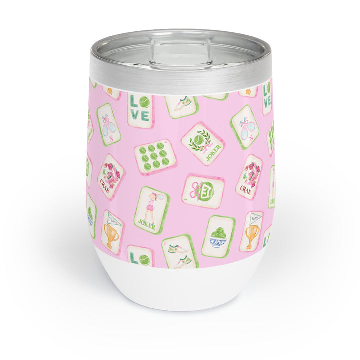 Tennis Mahj Wine Tumbler