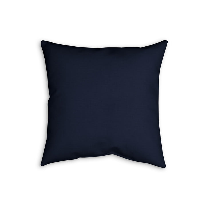 Navy Dog in Tennis Sweater Faux Linen Pillow — Cute Labradoodle Decor
