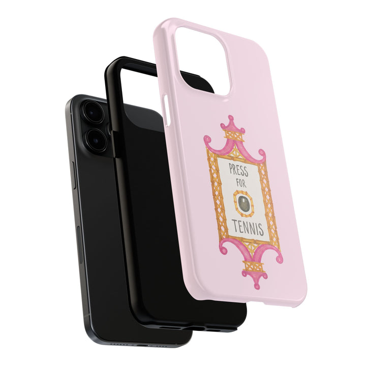 Press for Tennis Pink Tough Phone Case