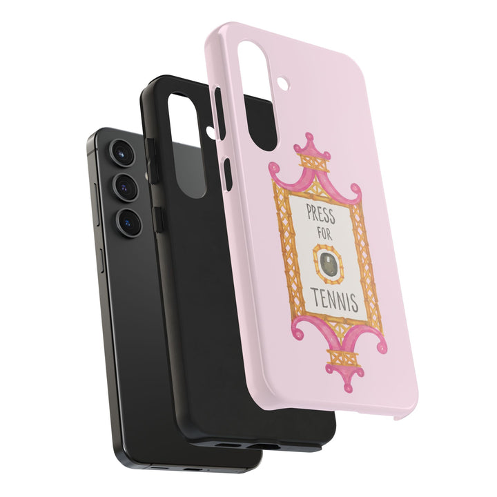 Press for Tennis Pink Tough Phone Case