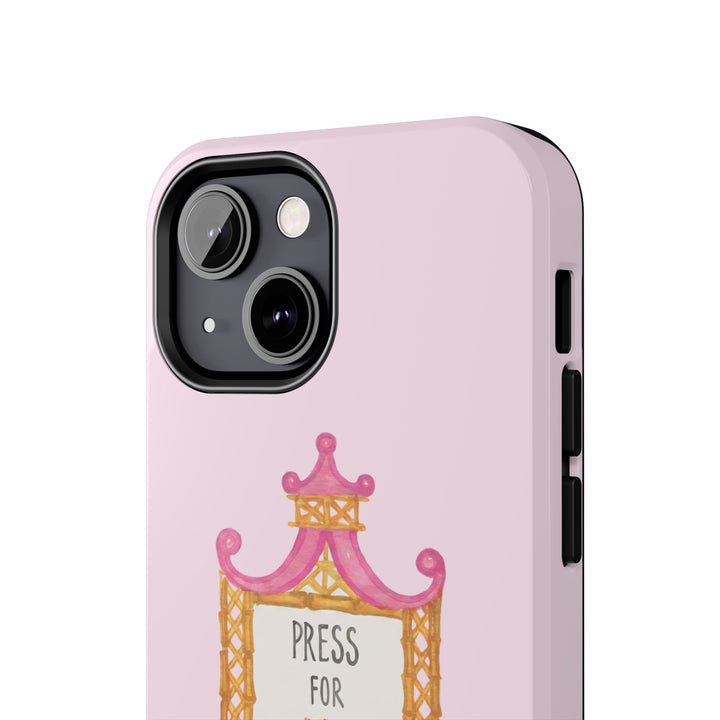 Press for Tennis Pink Tough Phone Case