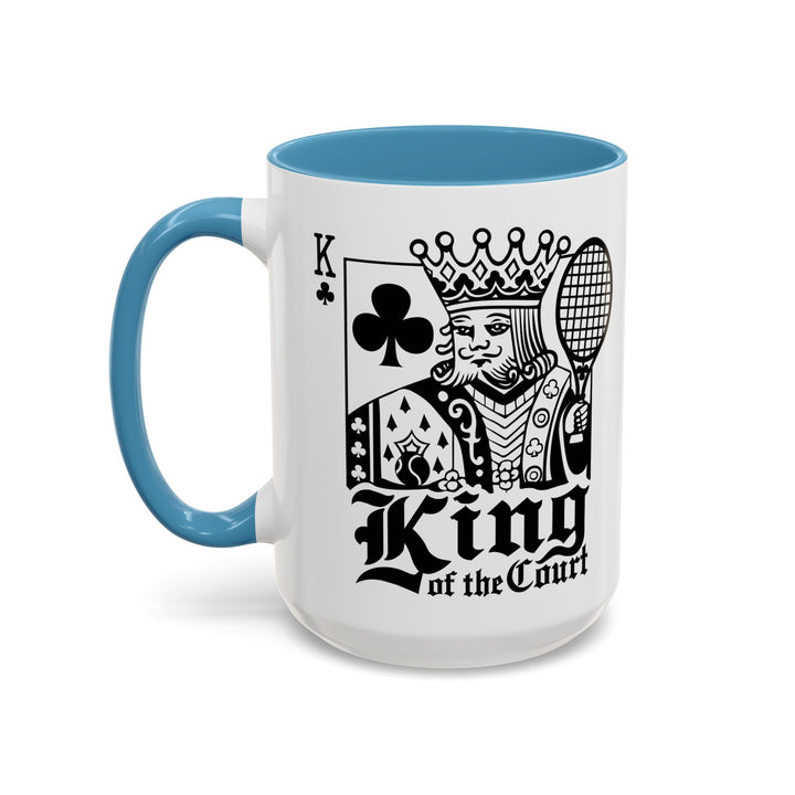 King of the Court Coffee Mug, Tennis Gift, Sports Fan Mug, Men's Holiday Present