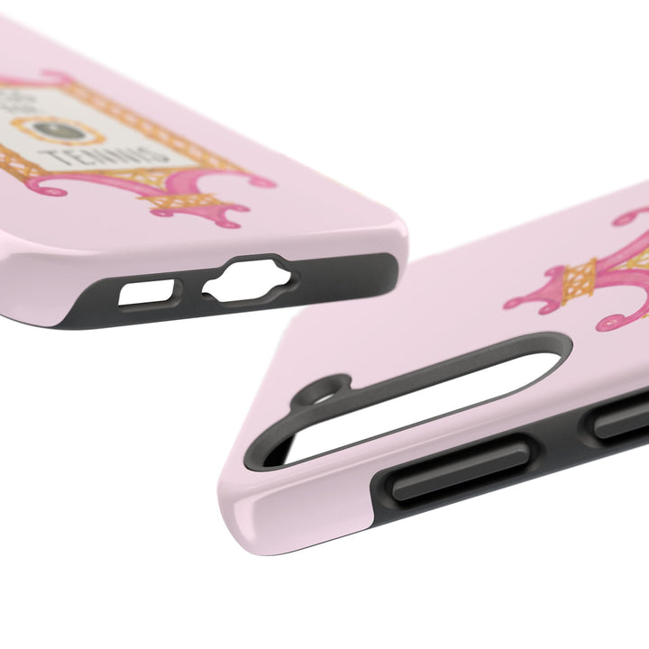 Press for Tennis Pink Tough Phone Case
