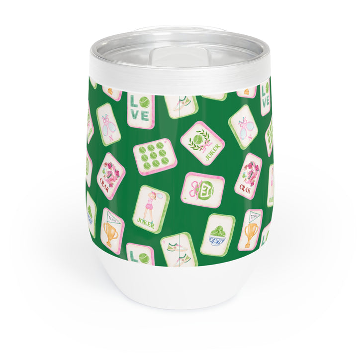 Tennis and Mahj Wine Tumbler