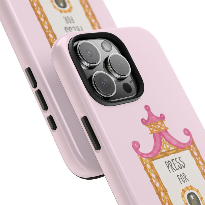 Press for Tennis Pink Tough Phone Case
