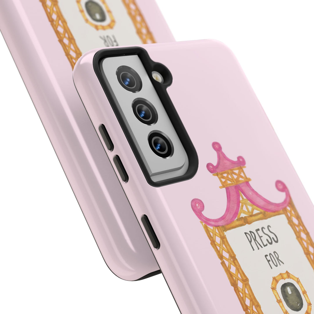 Press for Tennis Pink Tough Phone Case