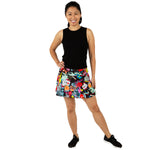 Load image into Gallery viewer, Black Tattoo Tennis and Pickleball Skort
