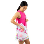 Load image into Gallery viewer, Pickleball Bag Crossbody White/Pink
