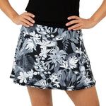 Load image into Gallery viewer, Black and White Tropical Swing Tennis Skirt
