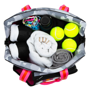 Grey Camo Tennis Bag