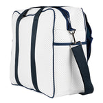 Load image into Gallery viewer, Tennis Bag White and Navy
