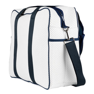 Tennis Bag White and Navy