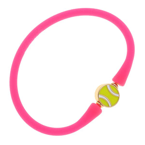 Tennis Ball Bead Silicone Bracelet