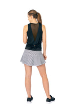 Load image into Gallery viewer, Black and White Stripe Skirt
