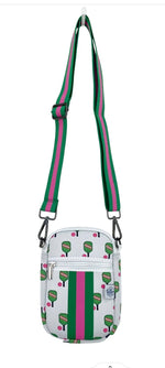 Load image into Gallery viewer, Pickleball print Crossbody Phone Bag

