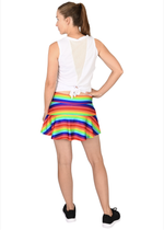 Load image into Gallery viewer, Rainbow Love is Everything Tennis Skirt with Blue Shorts
